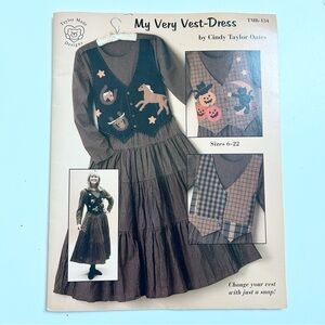 Vintage Taylor Made Designs My Very Vest-Dress Pattern - 1996
